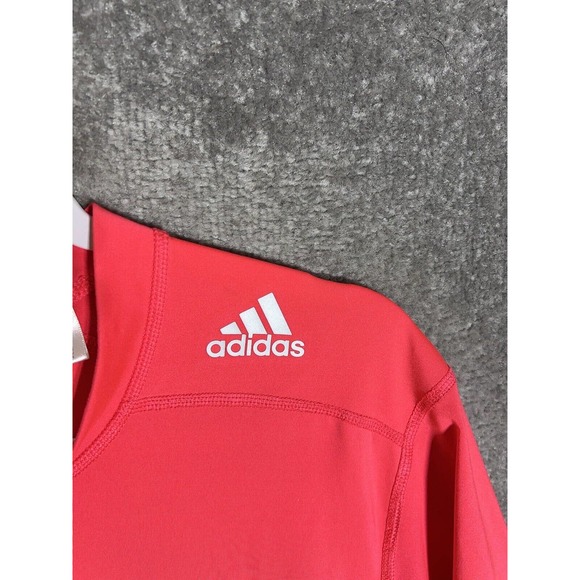 Adidas Techfit Climalite Fitted Short Sleeve Shirt Mens Size Large Stretch Neon‎ - Picture 7 of 11